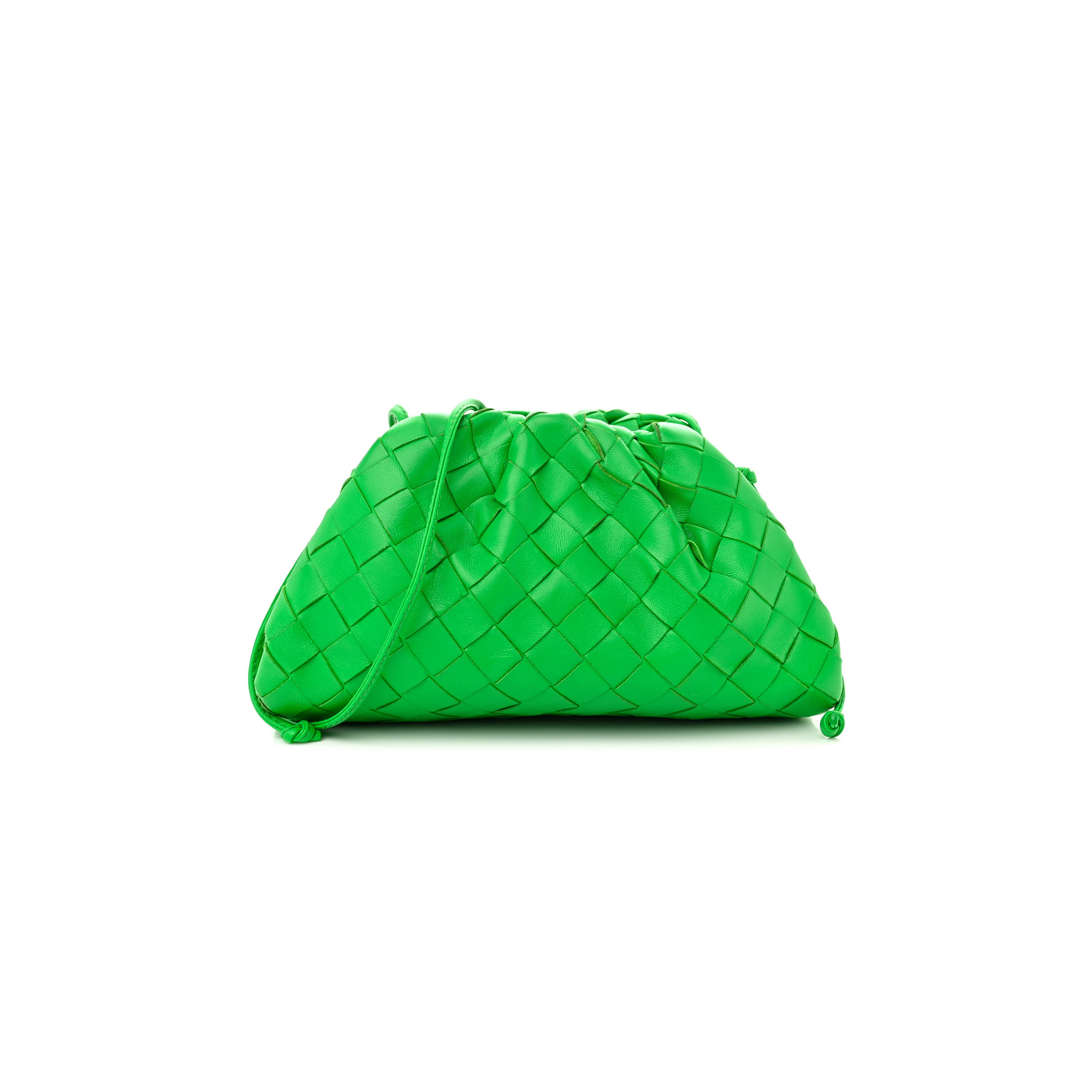 bo*te*ga Ve*ne*ta nappa intrecciato the mini pouch clutch parakeet (22*13*6cm)